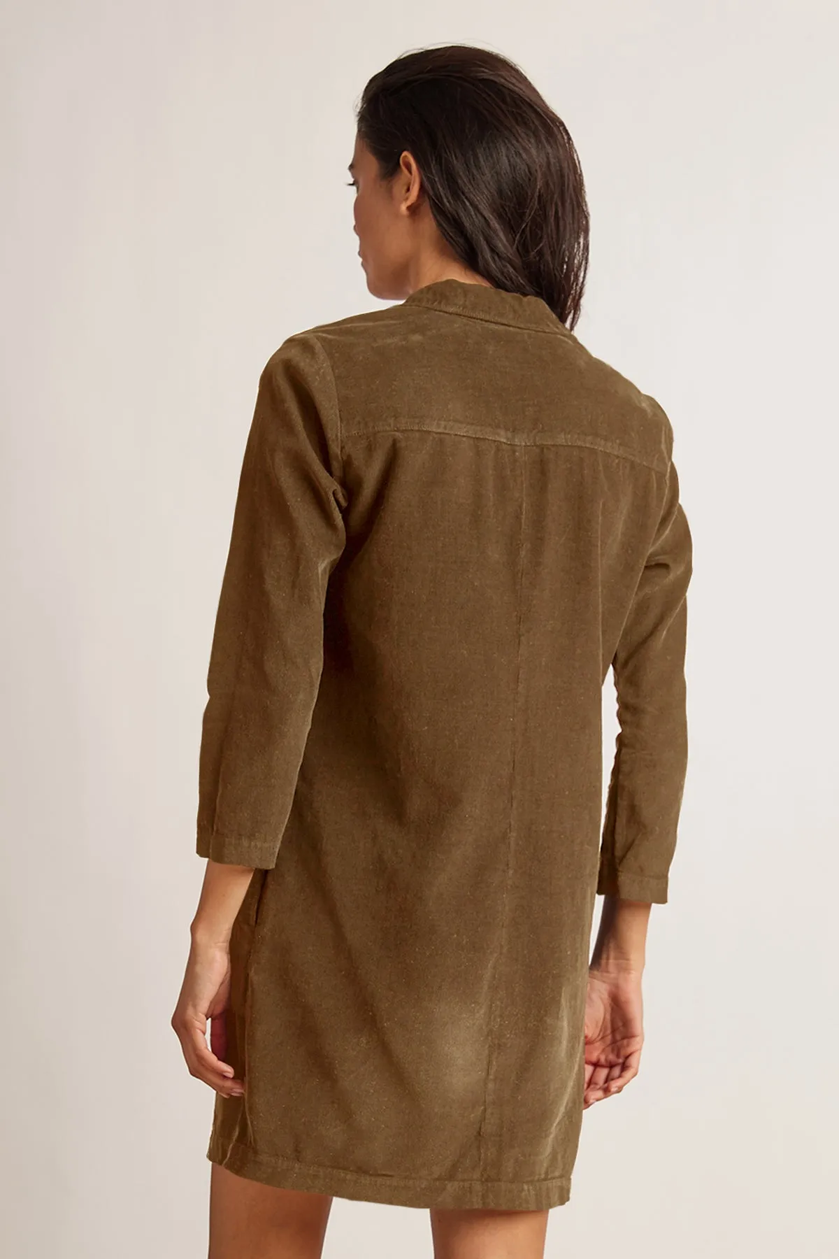 LANA CORDUROY SHIRT DRESS