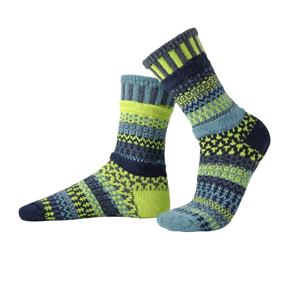 Lemongrass Recycled Cotton Crew Socks