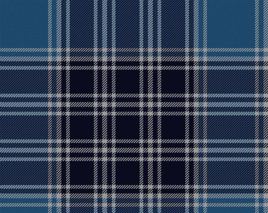 MacDonald Lord of the Isles Blue Modern Tartan Scarf