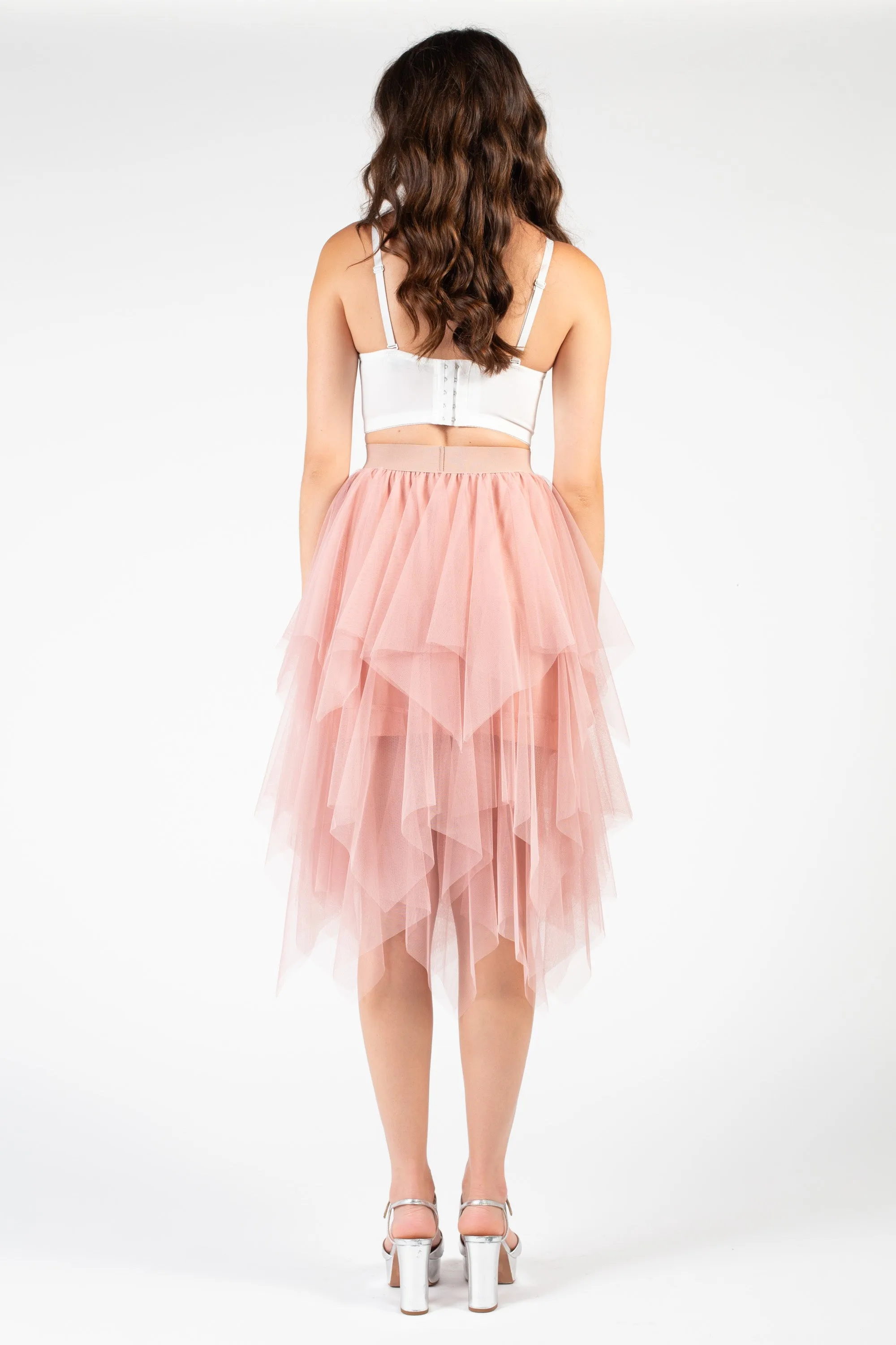 Multi Layer Tulle Midi Skirt