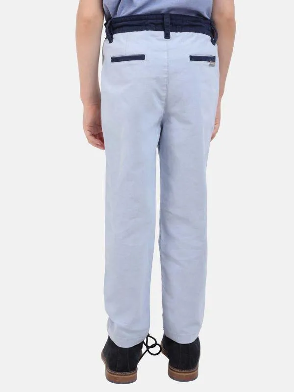 One Friday Blue Waistband Trouser