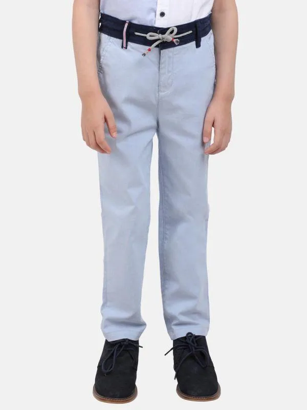 One Friday Blue Waistband Trouser