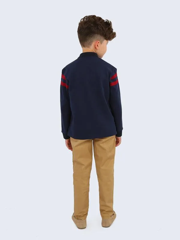 One Friday Khaki Solid Trouser
