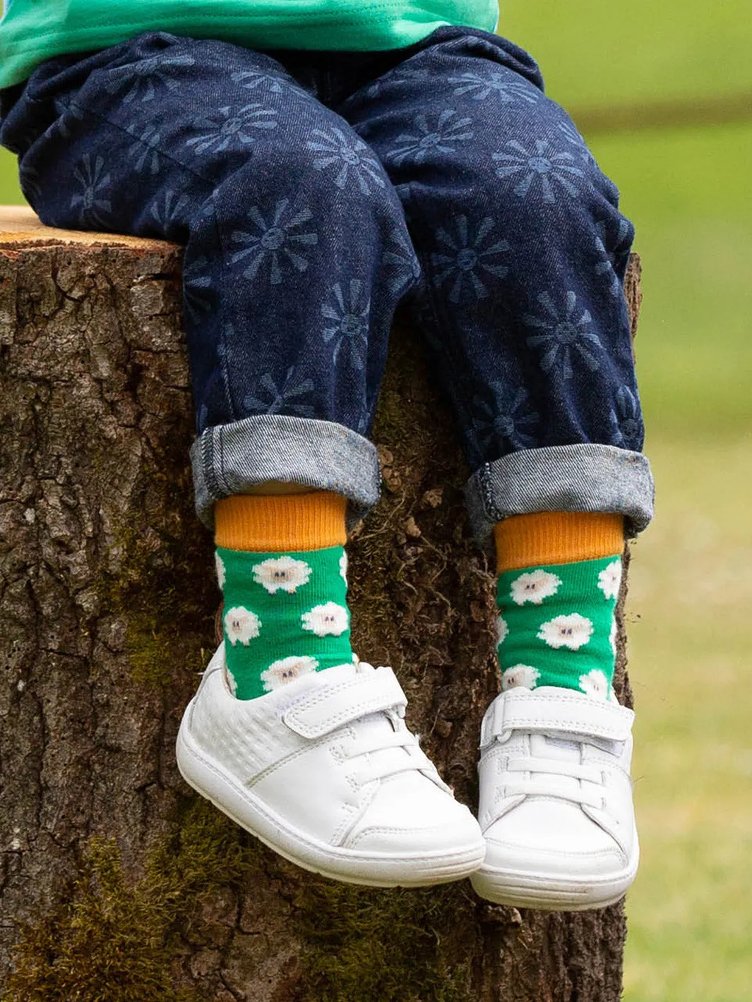 Rainbow snail socks