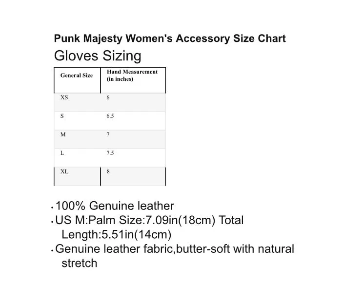 Red Leather Gloves with 2 Silver Spikes