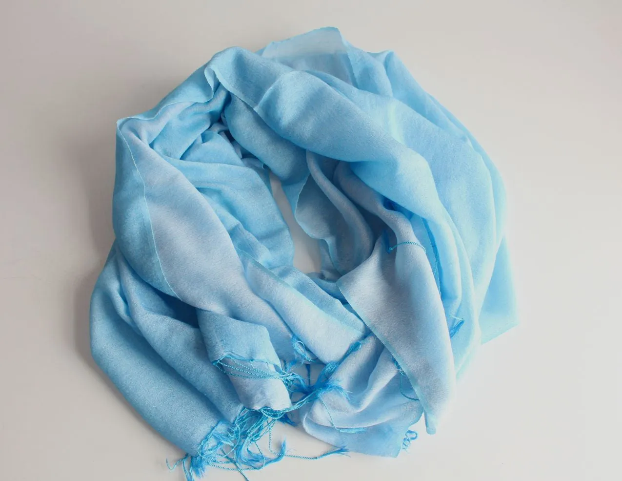 Silk Blended Water Pashmina Shawl-Niagara