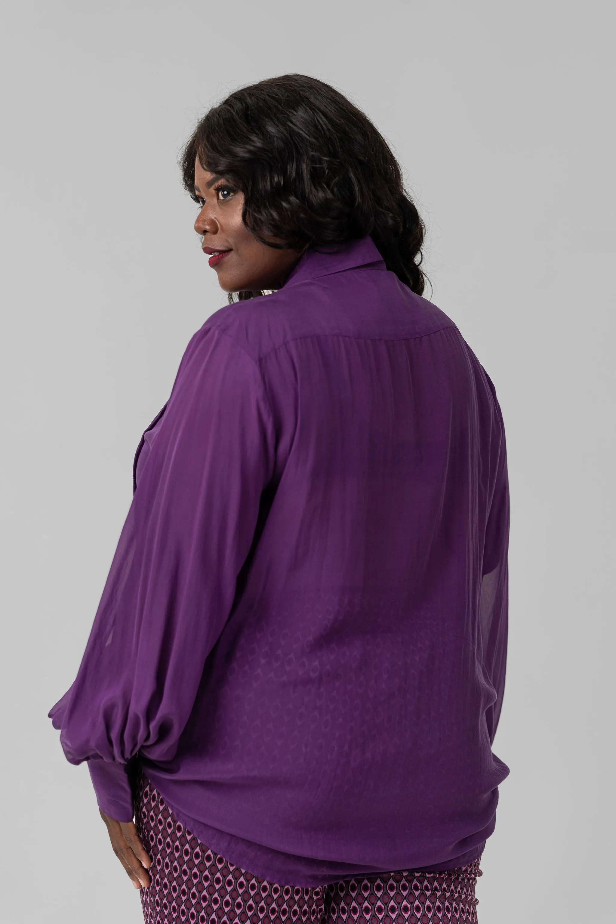 SILK CHIFFON BLOUSE