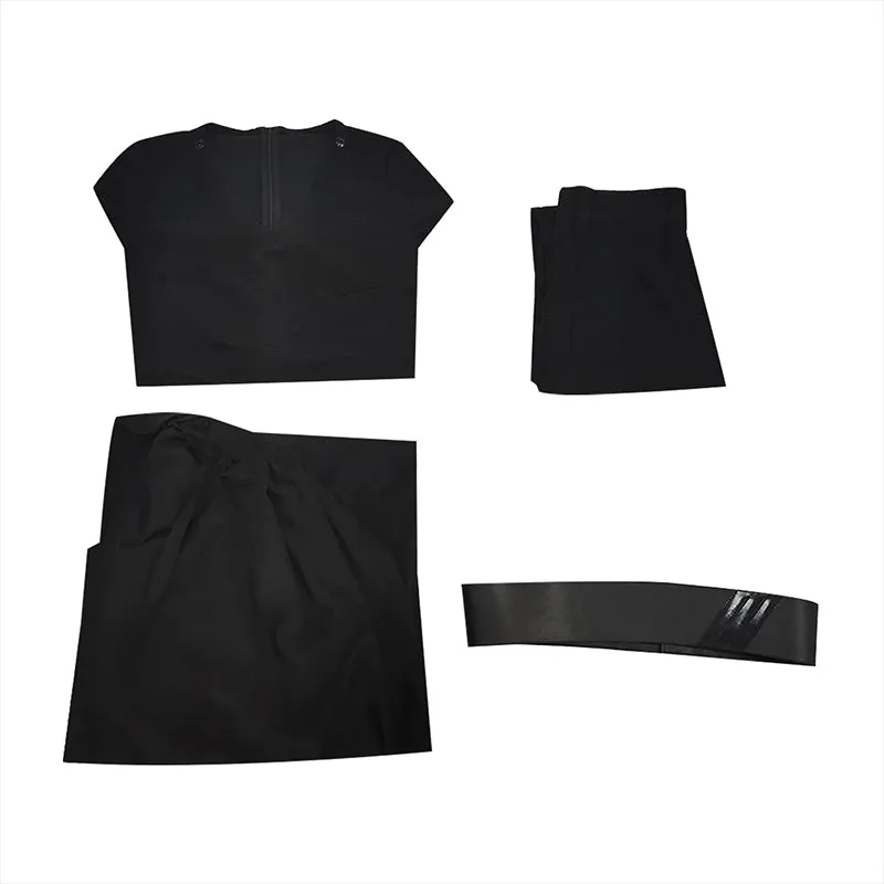 Star Wars: The Rise of Skywalker Black Rey Cosplay Costume Halloween Carnival Suit
