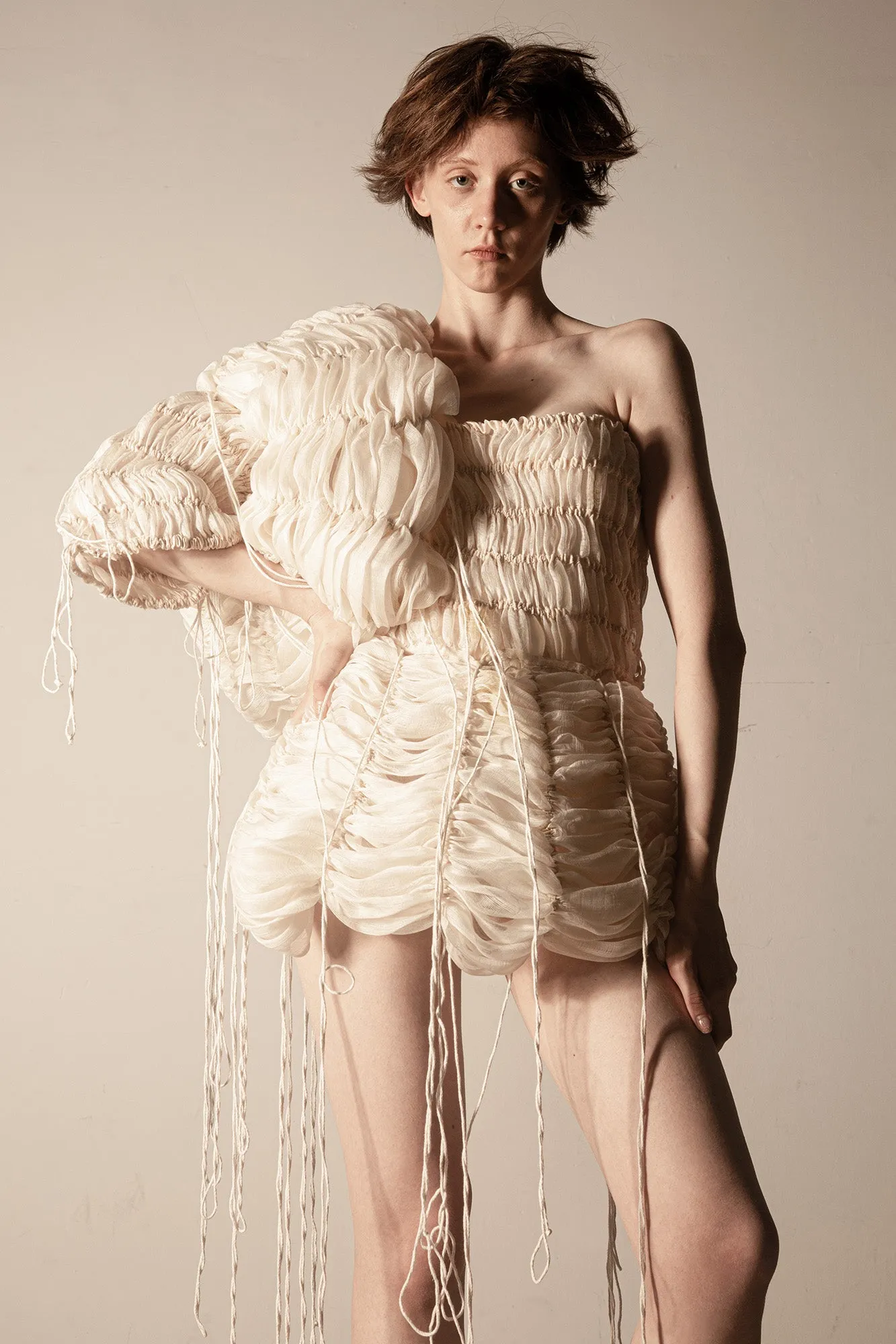 THESAURUS 6-way transforming piece: dress/bolero/collar/hat