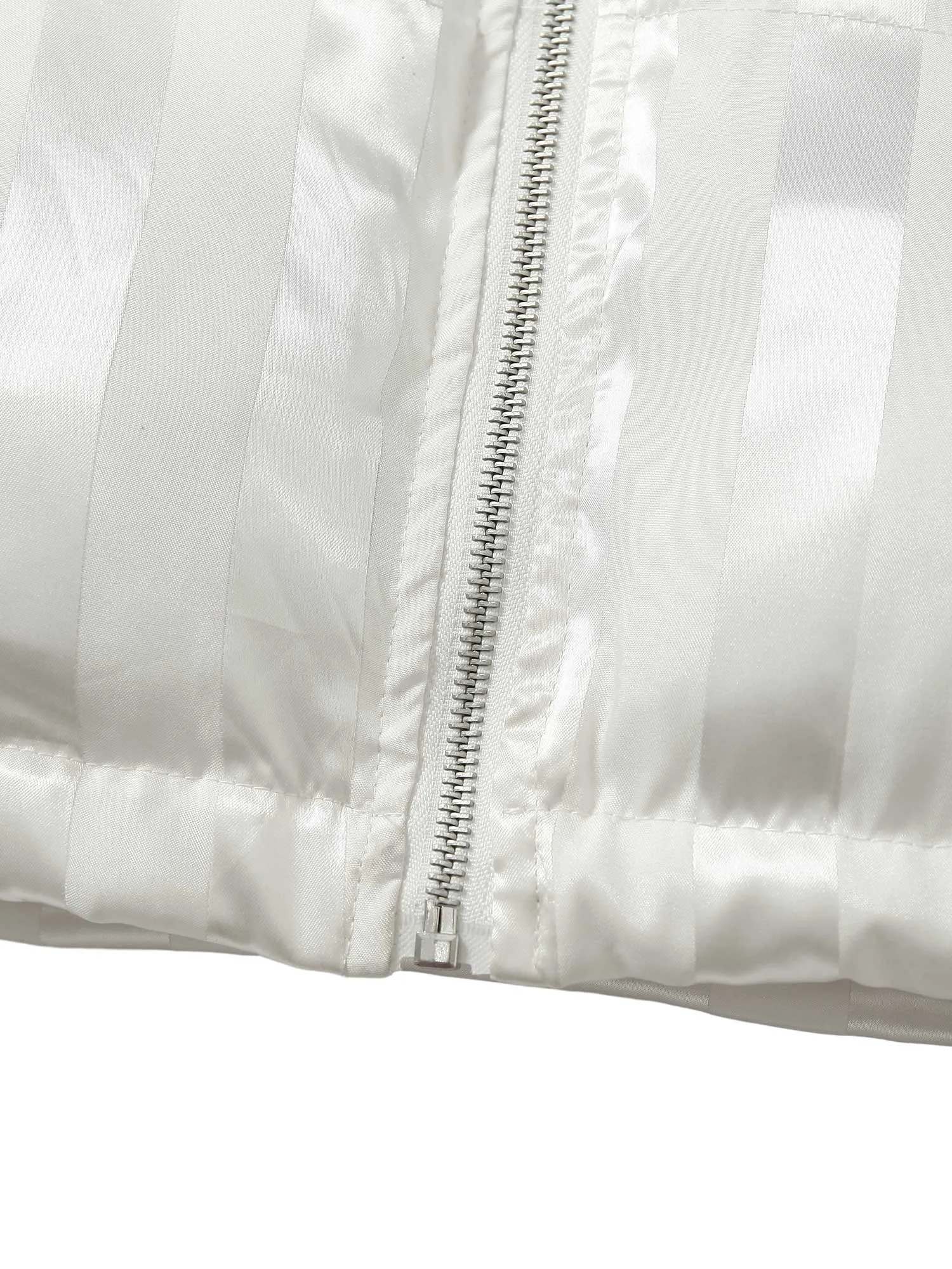 Thesupermade Letter Embroidered Stand Collar Cotton Coat