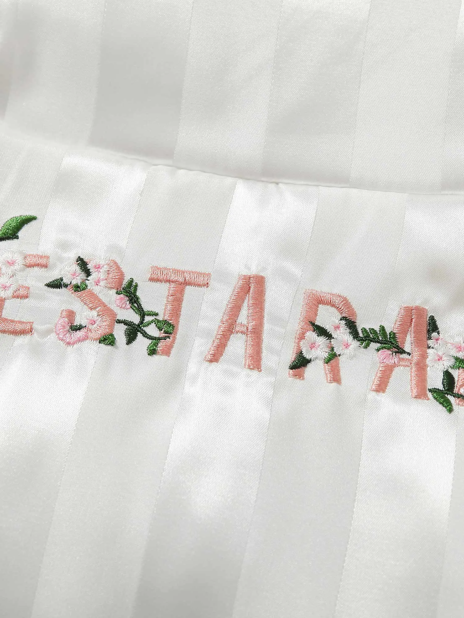 Thesupermade Letter Embroidered Stand Collar Cotton Coat