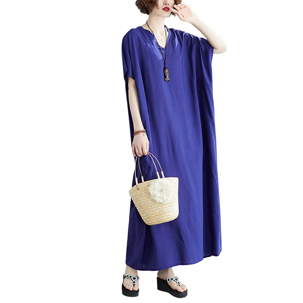 V-Neck Half Sleeve Dress