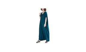 V-Neck Half Sleeve Dress