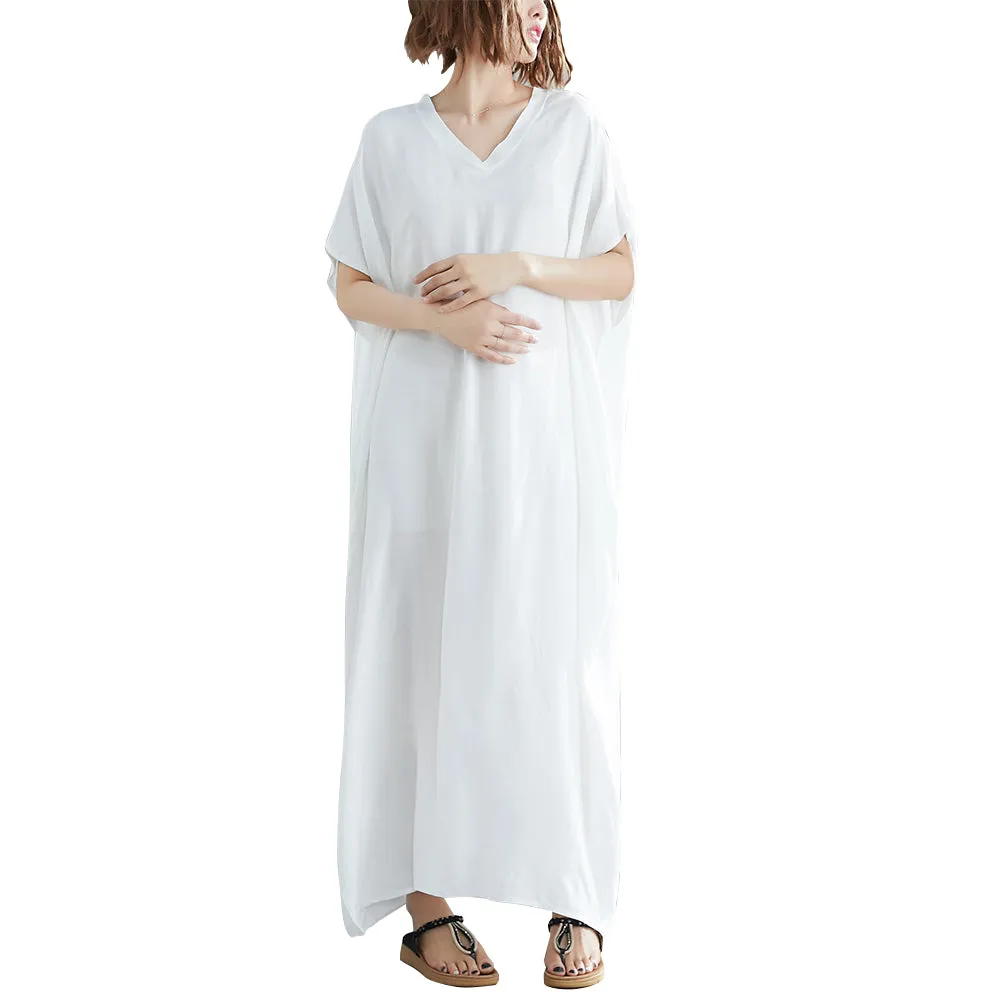 V-Neck Half Sleeve Dress