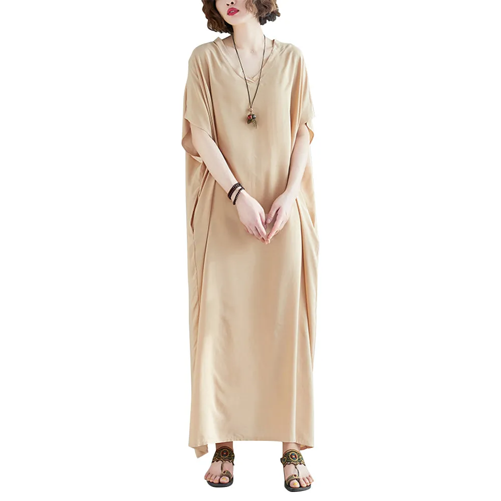 V-Neck Half Sleeve Dress