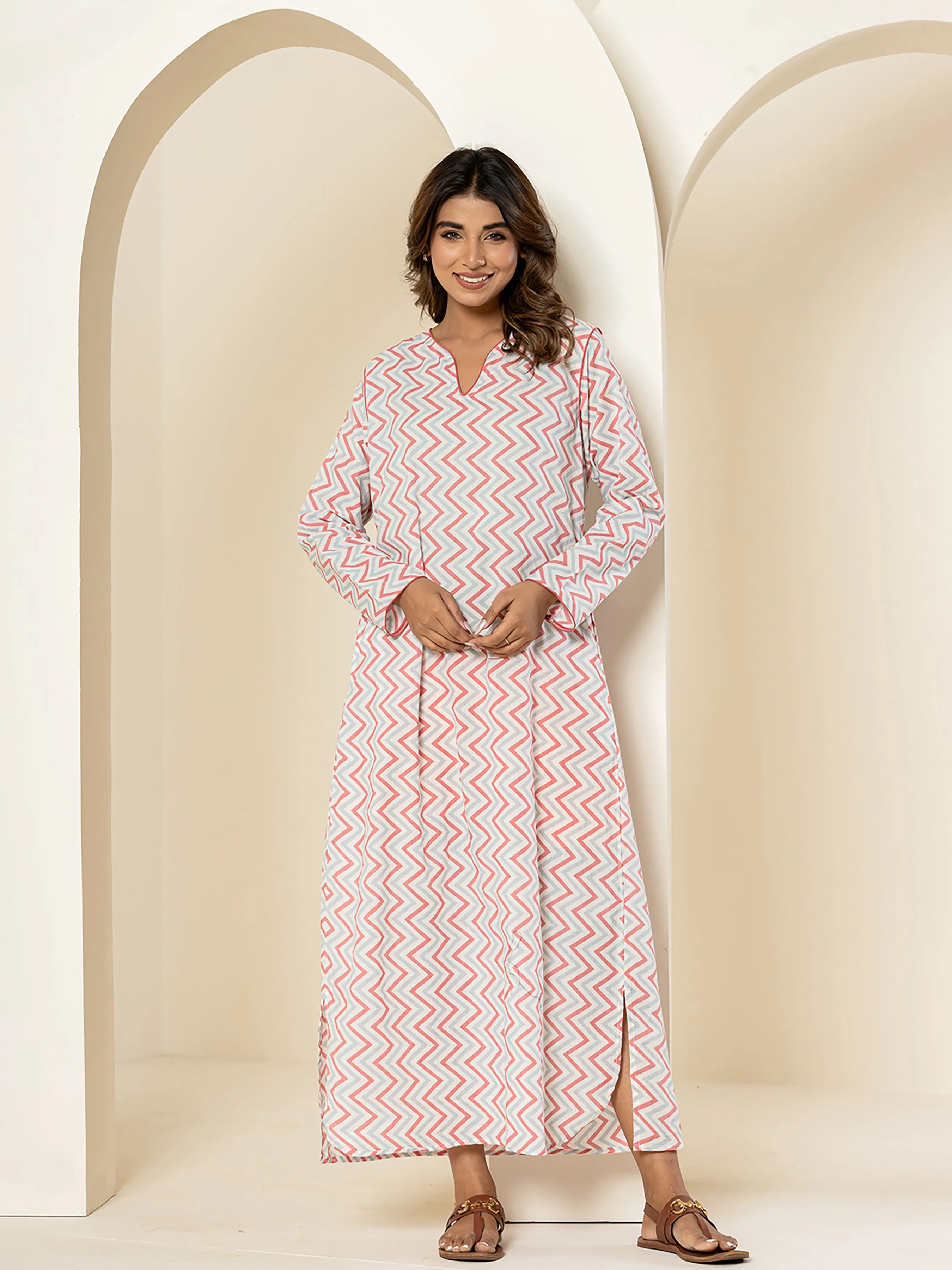 White candy Pure Cotton long Tunic