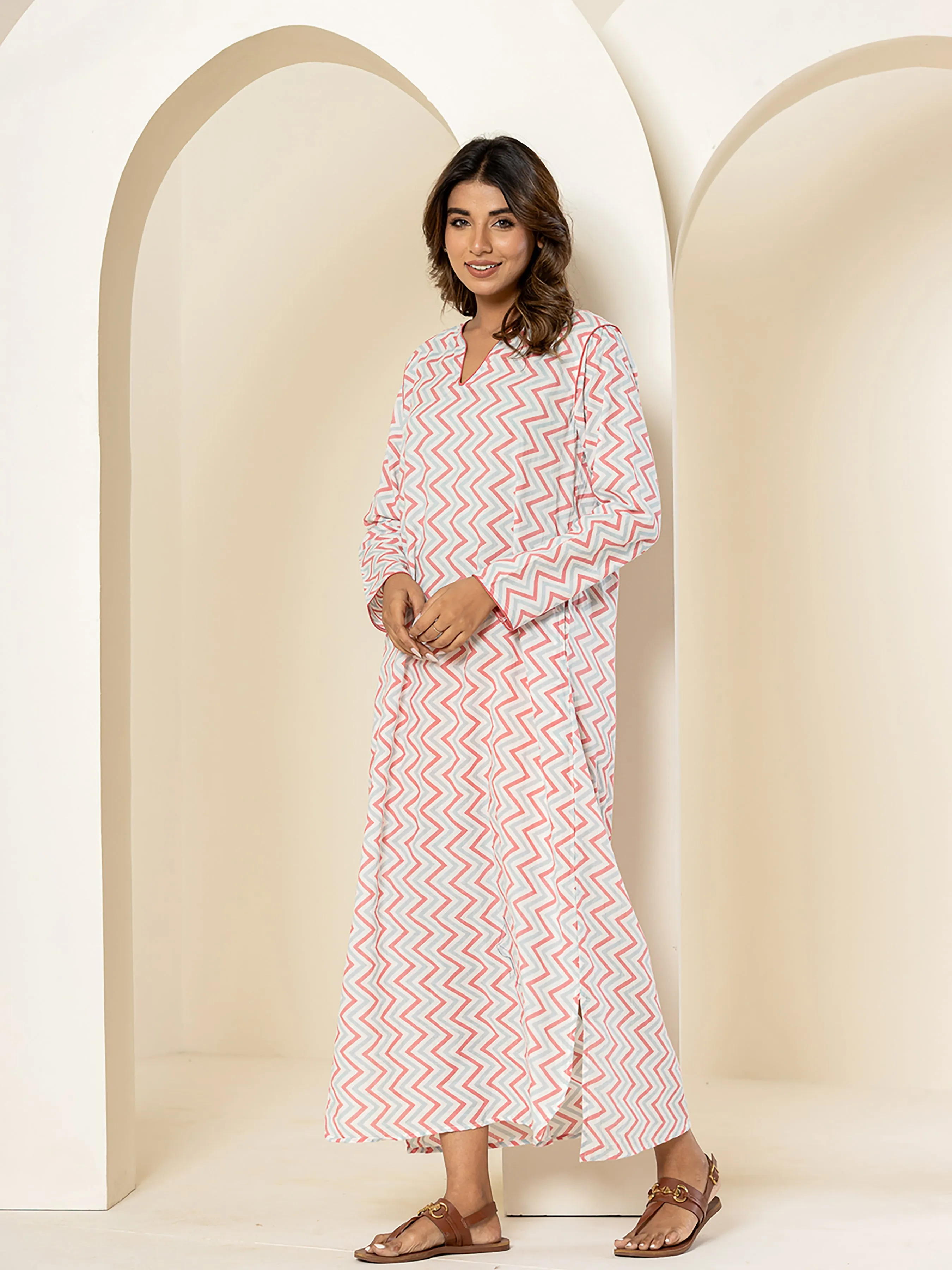 White candy Pure Cotton long Tunic