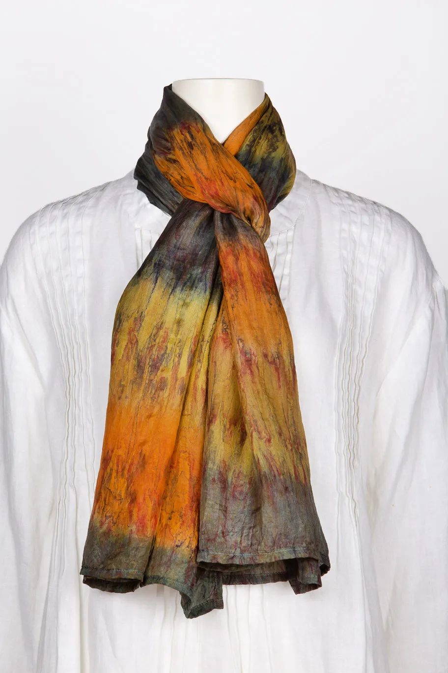 Yume Shibori Silk Scarf